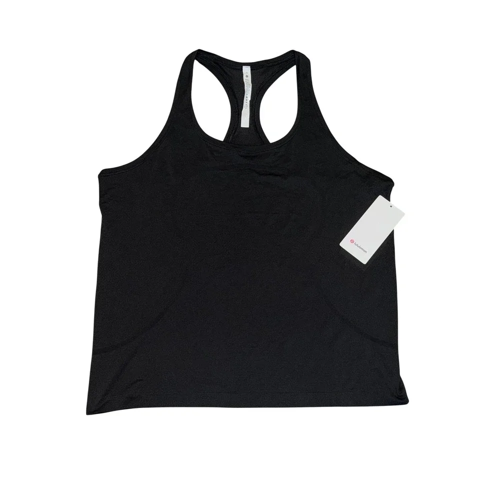 Lululemon Swiftly Tech Racerback 2.0 Tank Top Black Size 18 LW1CHRS NEW